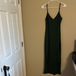 SHEIN Dark Green Maxi Dress